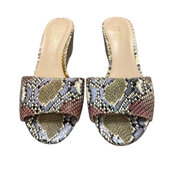 Kate Spade New York Willow Slide Wedge Sandal Womens Size 9B Leather - Picture 8 of 16